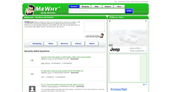 Desktop Screenshot of answers.mrwhy.com